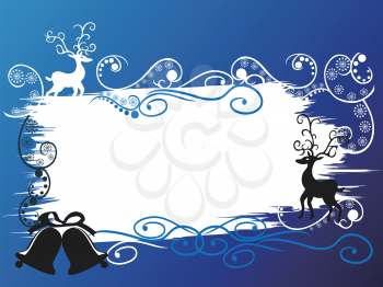 the background of Christmas holiday deer banner card for Christmas design