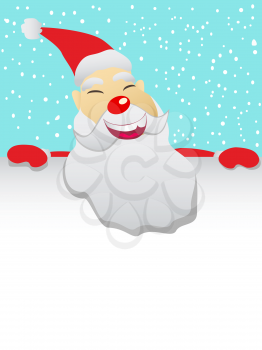 the background of Santa with blank sheet for Christmas holiday