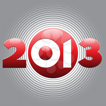 Royalty Free Clipart Image of 2013 Background