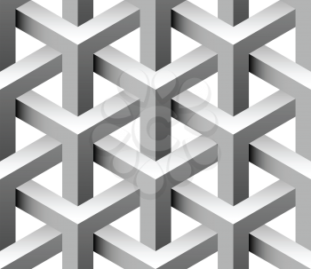 Royalty Free Clipart Image of a 3D Grid Background