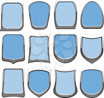 Royalty Free Clipart Image of a Set of Badges