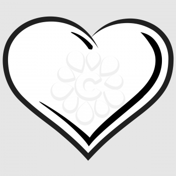 Royalty Free Clipart Image of a Heart on a Background