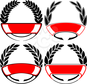 Royalty Free Clipart Image of Crests