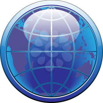Royalty Free Clipart Image of a Globe