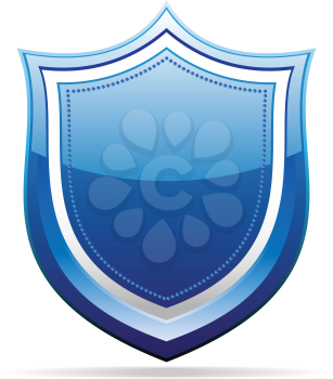 Royalty Free Clipart Image of a Metallic Badge