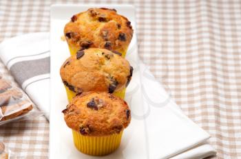 Royalty Free Photo of Chocolate and Raisin Muffins