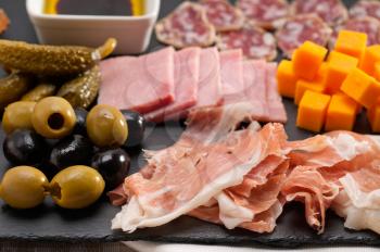 Royalty Free Photo of an Italian Cold Cut Platter