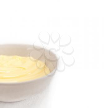 fresh natural  homemade vanilla custard pastry cream 