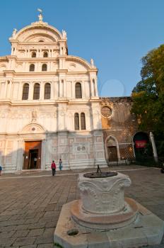 Venice Italy San Zaccaria church front view 