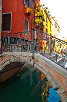Venice Italy unusual pittoresque view of the  most touristic place in the world still can find some secret hidden spot