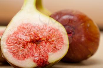 fresh ripe figs on a rustic white table