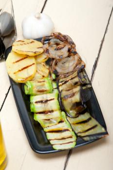 grilled assorted vegetables dressed with extra virgin olive oil