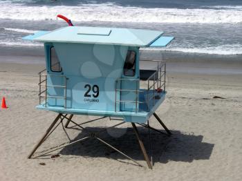 Royalty Free Photo of a Life Guard Tower