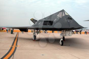 Royalty Free Photo of a Stealth Fighter F-117