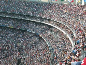 Royalty Free Photo of a Huge Crowd in a Stadium