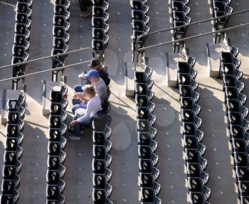 Royalty Free Photo of People Sitting in a Stadium