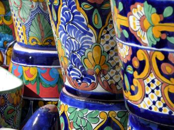 Royalty Free Photo of Painted Pots
