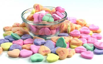 Royalty Free Photo of Candy Hearts