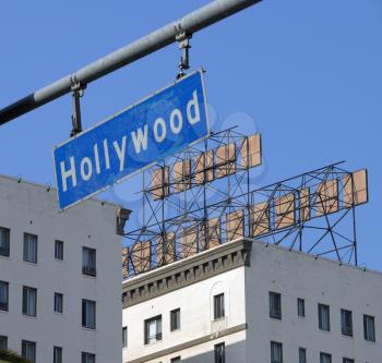 Royalty Free Photo of the Hollywood Blvd Sign