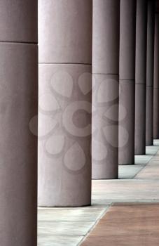Royalty Free Photo of a Building With Columns