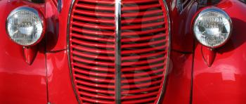 Royalty Free Photo of a Classic 1939 Ford Grill