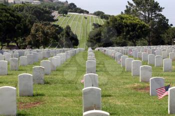Royalty Free Photo of Fort Rosecrans National Cemetery