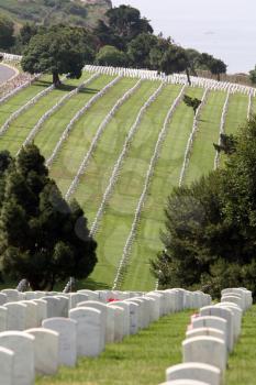 Royalty Free Photo of Fort Rosecrans National Cemetery