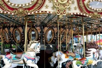 Royalty Free Photo of an Old Fashioned Merry-Go-Round