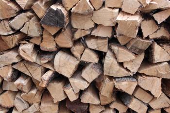 Royalty Free Photo of Chopped And Stacked Wood