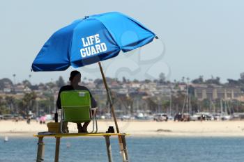 Royalty Free Photo of a Lifeguard Tower