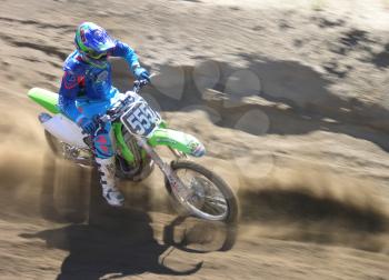 Royalty Free Photo of a Motocross Rider 