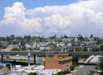 Royalty Free Photo of a Clouds Above San Diego