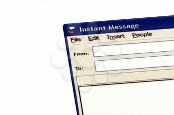 Royalty Free Photo of an Instant Messaging Window