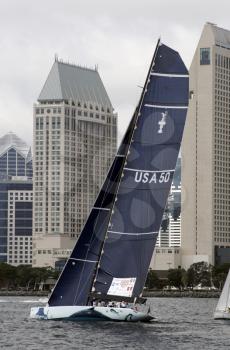 Royalty Free Photo of the America's Cup Sailboat 