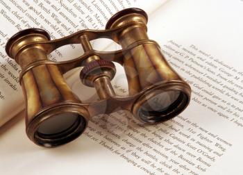 Royalty Free Photo of Opera Glasses on a Book
