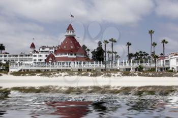 Royalty Free Photo of the Famous Hotel Del Coronado in San Diego