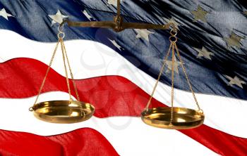 Royalty Free Photo of Scales Of American Justice