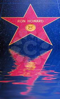 Royalty Free Photo of Ron Howard's Star On Hollywood Walk Of Fame