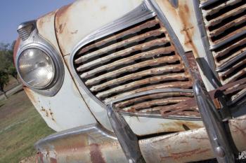 Royalty Free Photo of an Old Rusty Car