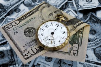 Royalty Free Photo of a Money and Time Concept