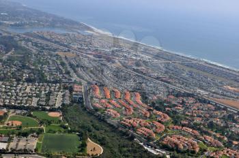 Royalty Free Photo of an Aerial View of California