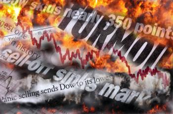 Royalty Free Photo of a Newspaper Showing Wall Street Panic