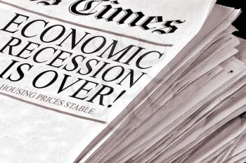 Royalty Free Photo of an Economy Newspaper