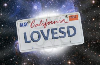 Royalty Free Photo of a California Licence Plate