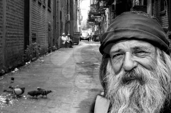 Royalty Free Photo of a Homeless Man