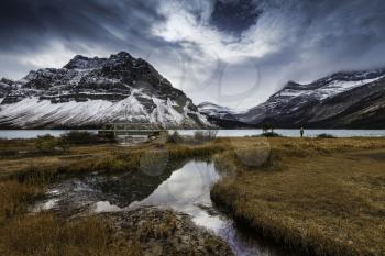 Bow Lake is a small lake in western Alberta, Canada. It is located on the Bow River, in the Canadian Rockies, at an altitude of 1920 m.