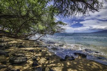 Royalty Free Photo of a Maui beach and Coastline