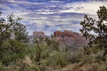 Royalty Free Photo of Cathedral Rock in Sedona, Arizona, USA