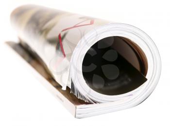 Royalty Free Photo of a Rolled Magazine