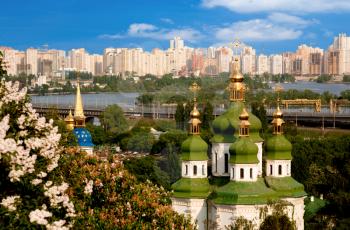 Royalty Free Photo of a View of Kiev From the Mountain
